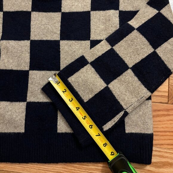 Madewell | Cardiff Checkerboard Crewneck Sweater | XS - Picture 10 of 12